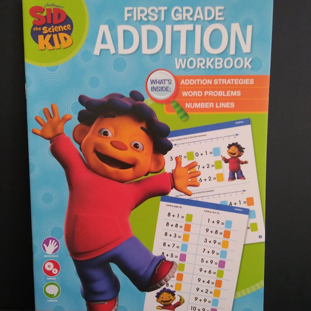 Sid the Science Kid First Grade Addition Math Workbook